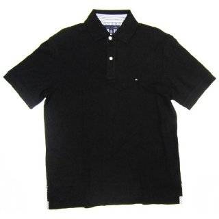   Mens Tommy Hilfiger Polo Shirt in Solid Navy Blue Clothing