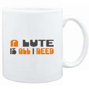 Mug White  A Lute is all I need  Instruments