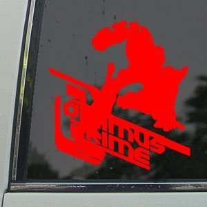  TRANSFORMERS Red Decal Optimus Prime Truck Window Red 