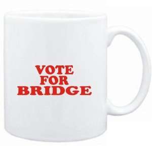  Mug White  VOTE FOR Bridge  Sports