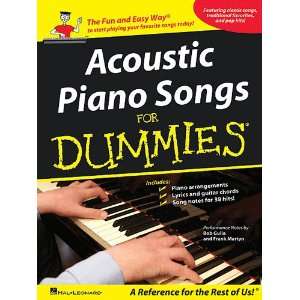  Acoustic Piano Songs for Dummies   Piano/Vocal/Guitar 