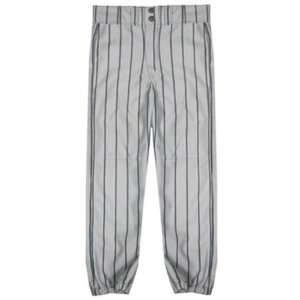   YOUTH Pinstriped Custom Baseball Pants  GREY/BLACK PINSTRIPES YL
