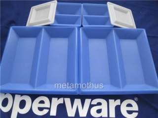 Tupperware Blue Monet Party Serving Tray Set NEW  