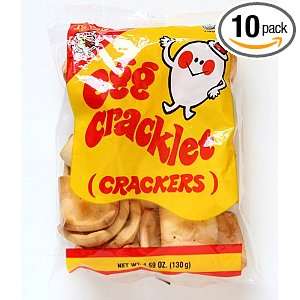 Egg Cracklet Crackers 130g (Pack of 10) Grocery & Gourmet Food