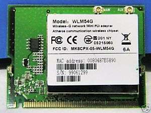 WLM54G Wireless G network Mini PCI Mini PCI adapter  