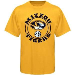 NCAA Missouri Tigers 2012 SEC Members T Shirt   Gold  