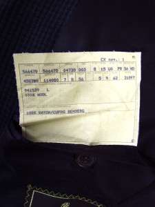  black ERMENEGILDO ZEGNA jacket blazer sport coat wool 3btn XL 46 56 R