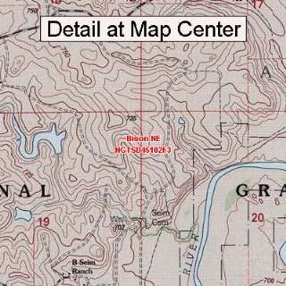   Map   Bison NE, South Dakota (Folded/Waterproof)