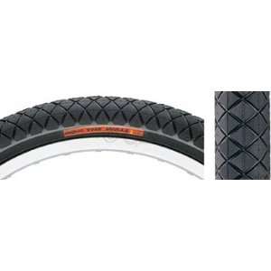  Primo The Wall BMX Tire 20 x 2.1 Black Steel Sports 