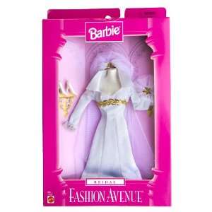  Barbie Fashion Avenue Bridal Dress ~ Form Fitting w/Gold 