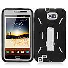   Galaxy Note i717 / N7000 Hard Case White/Black soft Cover +Stand