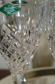 Dublin Shannon Godinger 7 pc wine decanter 4 glasses silver tray set 