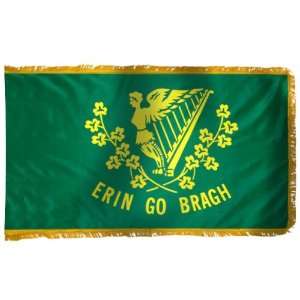  Erin Go Bragh Flag 2X3 Foot Nylon PH and FR Patio, Lawn 