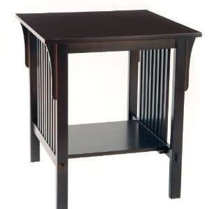  New   Mission End Table   Espresso by Bay Shore Collection 
