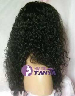 14 20 fashion style _ Curly 100% HUMAN HAIR Indian Remi full / front 