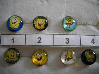 Choice of 1 Pr Stainless Steel Spongebob Post Earrings  
