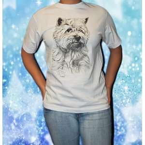   Highland Terrier Tshirt   Large (100% cotton quality t shirt) Pet