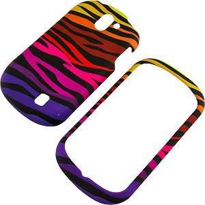  Rainbow Zebra Stripes Protector Case for LG DoublePlay 