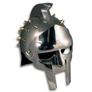  Premium Gladiator Arena Helmet   Brass Spikes Sports 