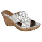 Silver Wedge Sandals  