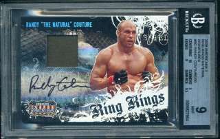   Randy Couture Ring Kings Auto ~ Certified Autograph BGS 9  
