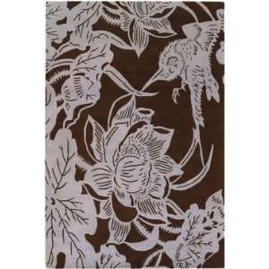 Chandra   Counterfeit   COU 18212 Area Rug   5 x 76   Brown, Beige 