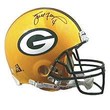 Mounted Memories Green Bay Packers Brett Favre Signed Pro Helmet 