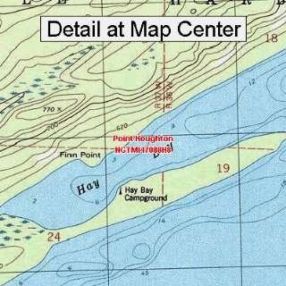 USGS Topographic Quadrangle Map   Point Houghton, Michigan (Folded 