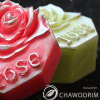 Octagon rose   NEW 3D Silicone Soap Molds Moulds  