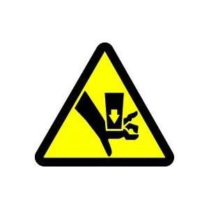  WARNING Labels CRUSH HAZARD 2 Adhesive Dura Vinyl