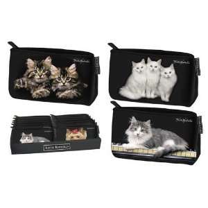  Kitten Cosmetic Bag w/Display 3 Styles 12 Pieces Case Pack 