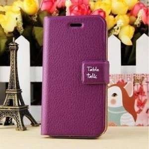  Korea Deluxe PU Leather Wallet Case Cover for iPhone4/4s 