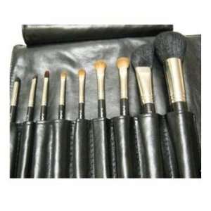  Mac Professional Brush Set with Leather Pouch 9 Count 