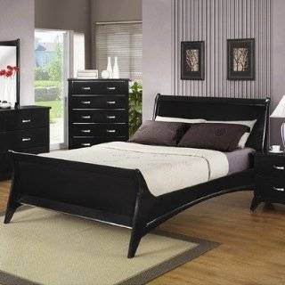 New Black King Sleigh Bed Master Bedroom Furniture Set 