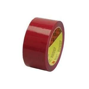  3M Red 371 Scotch Box Sealing Tape, 2 inches x 110 Yards 