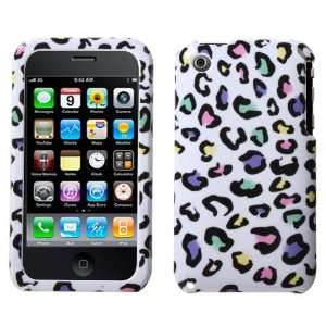   Iphone 3G 3Gs   Colorful Leopard+ Free Stars Stripes Silicone