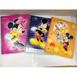  Pack Disney Mickey & Minnie 50 Sheet Spiral Notebooks