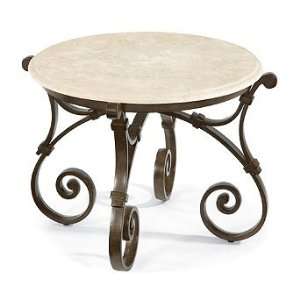  Maison Jardin Stone top Outdoor Side Table   Frontgate 
