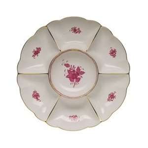   Chinese Bouquet Raspberry Sectioned Appetizer Dish