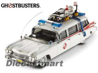   ELITE W1194 143 ECTO 1 GHOSTBUSTERS NEW DIECAST MODEL WHITE  