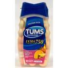 Tums Extra Strength 750 Chewable Tablets, Assorted Tropical Fruit, 96 