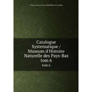  Catalogue Systematique / Museum dHistoire Naturelle des 