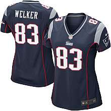 Womens Nike New England Patriots Wes Welker Game Team Color Jersey 