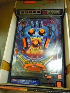   NIB 1979 Tomy Atomic Arcade Pinball Pin Ball Machine Electronic Game