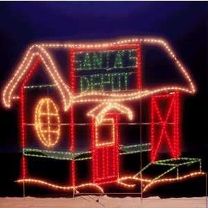  Holiday Lighting Specialists Santa Depot Light Display 