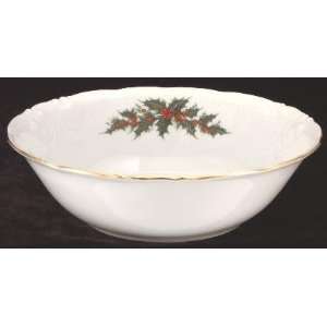 Christmas Berry Fine China Serving Bowl 