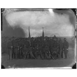  Civil War Reprint Prospect Hill, Virginia. Officers of 