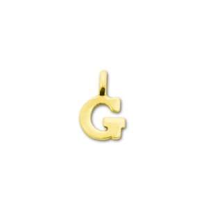  Gold Vermeil Alphabet Charms   G