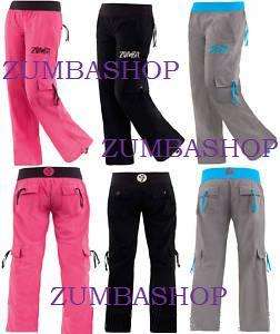 Zumba Classic Cargo Pants new xs xxl RARE STYLE  GRAY BLACK PINK 