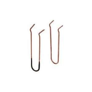   506 46CPK2 5 Count 1 IPS X 6 Copper Plated Wire Pipe Hook, Steel